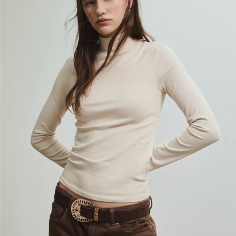 Stradivarius Basic high neck Long sleeved top - W… - image 1